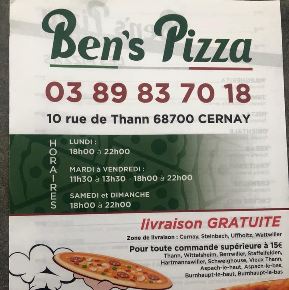 Ben’s pizza