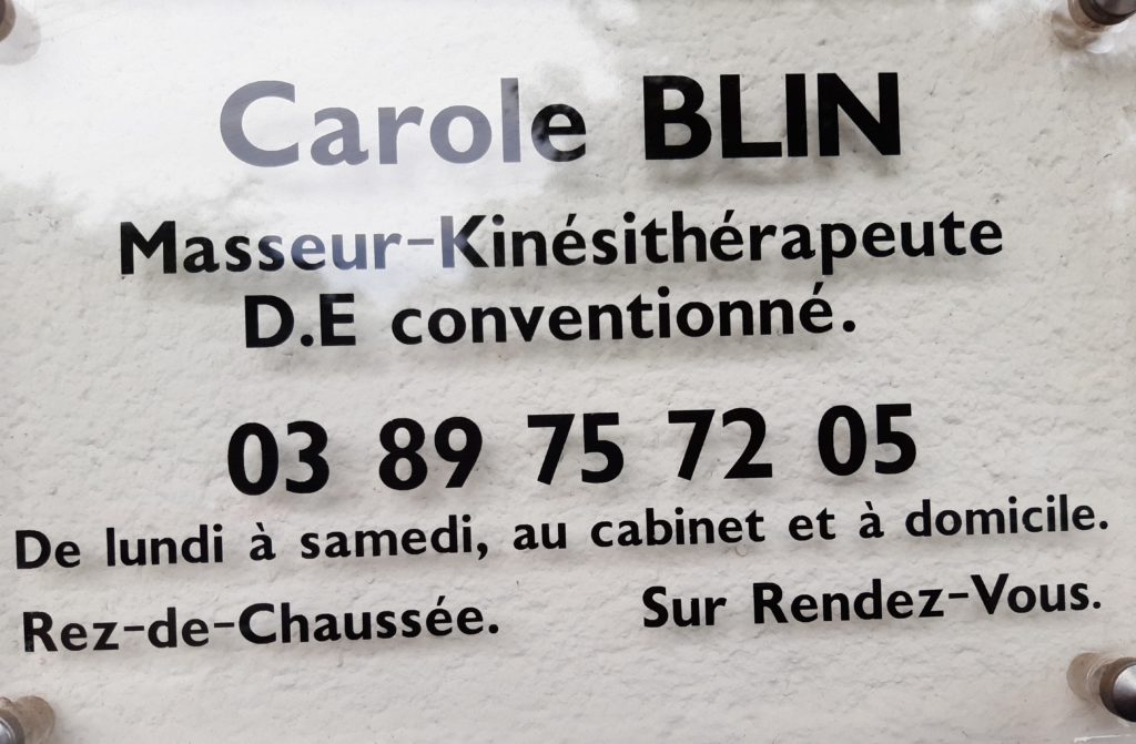 BLIN Carole Kinésithérapeute