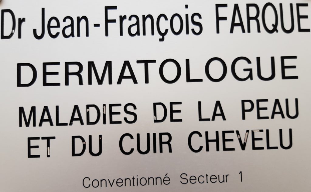 Docteur FARQUE Jean François  Dermatologue