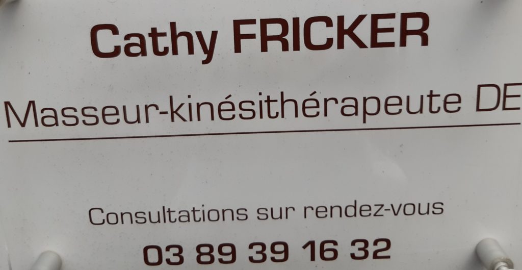 FRICKER Cathy  Kinésithérapeute