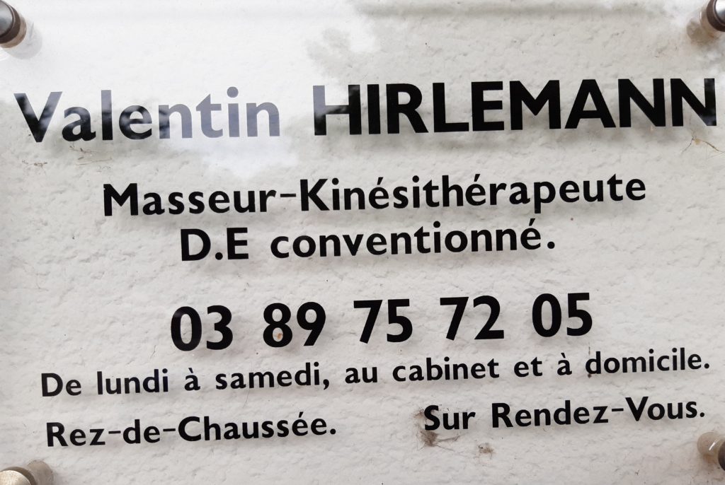 HIRLEMANN Valentin Kinésithérapeute